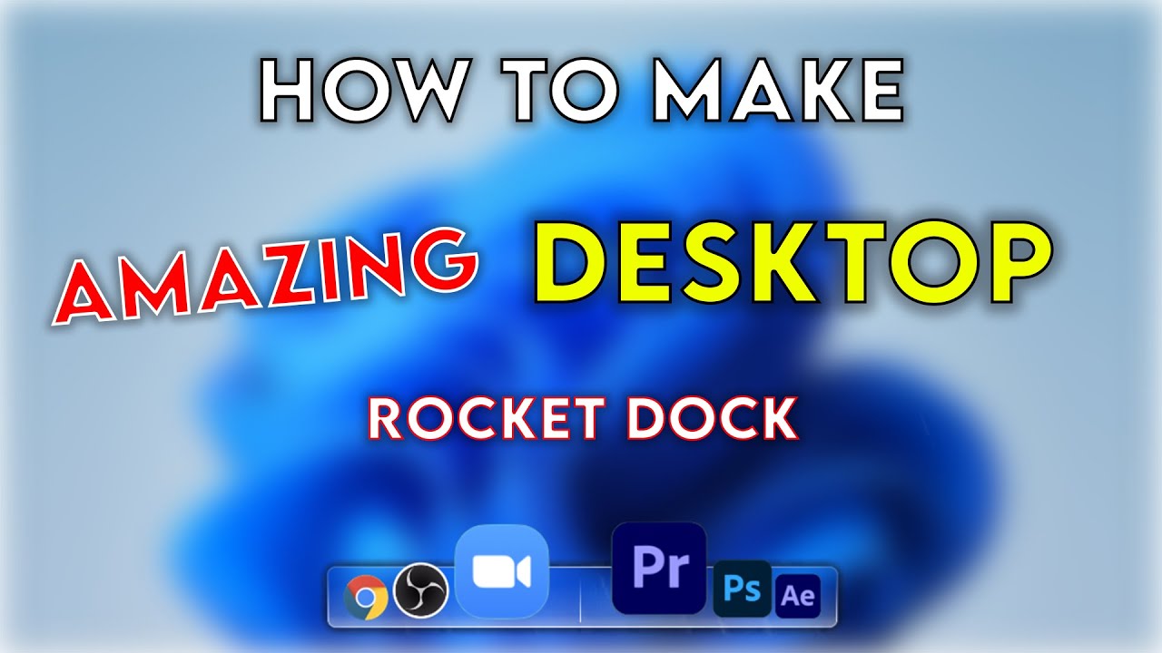 How to make amazing desktop || how to customize your desktop || best dock for windows #rocketdock